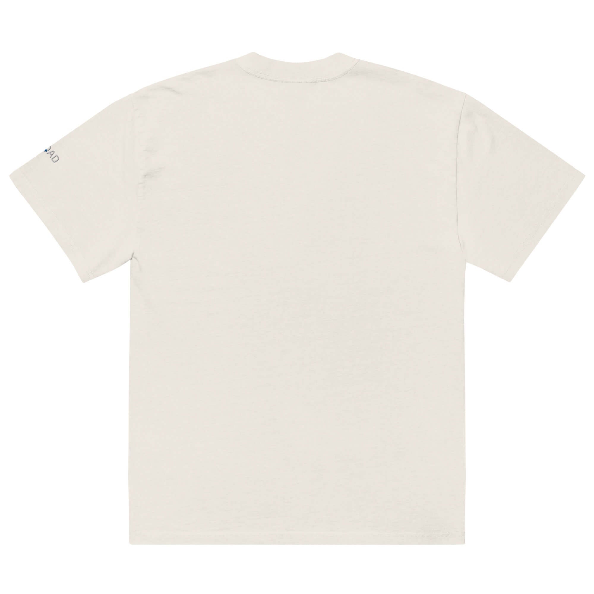 Back view of the oversized faded t shirt, showcasing its relaxed fit and vintage aesthetic.