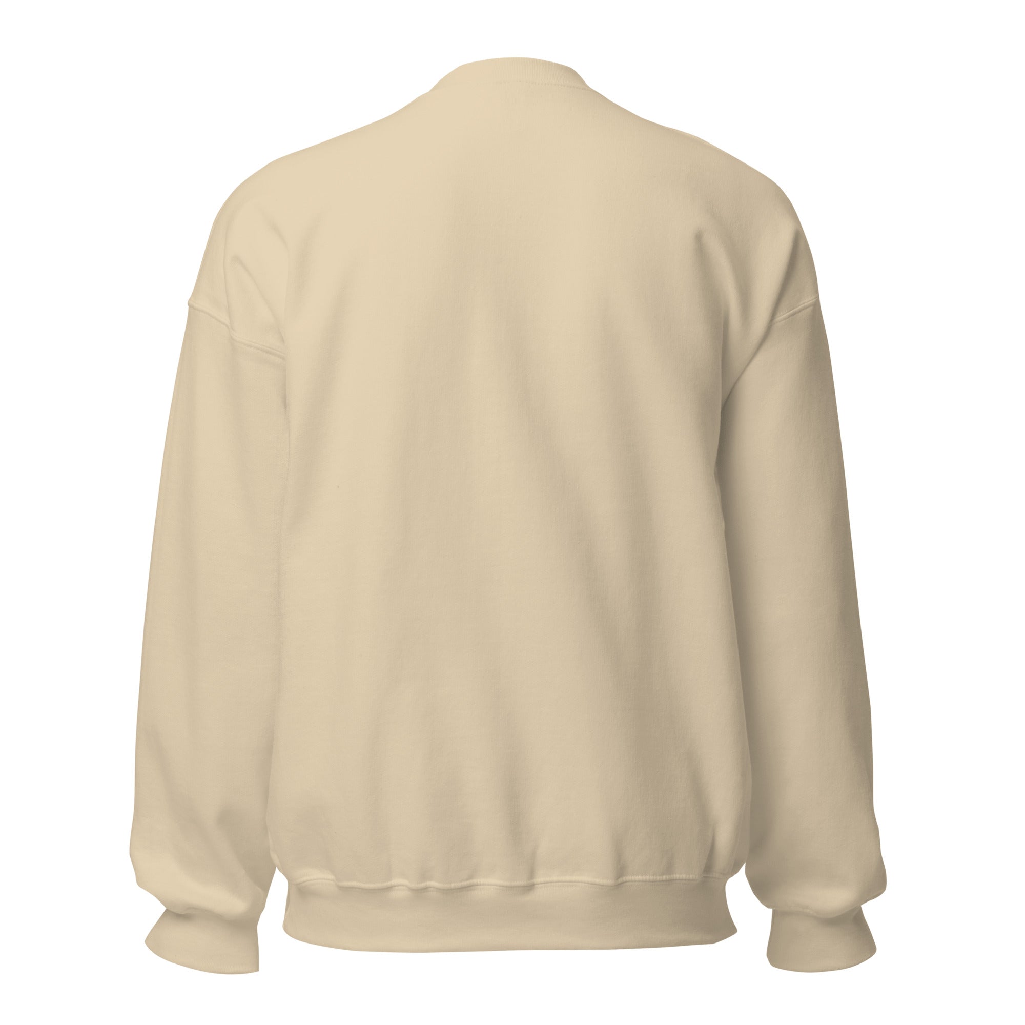 premium sweatshirt women in sand color with 'BE KIND' text on front, part of the Kindness Collection.