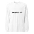 faith long sleeve tee abundant life front view