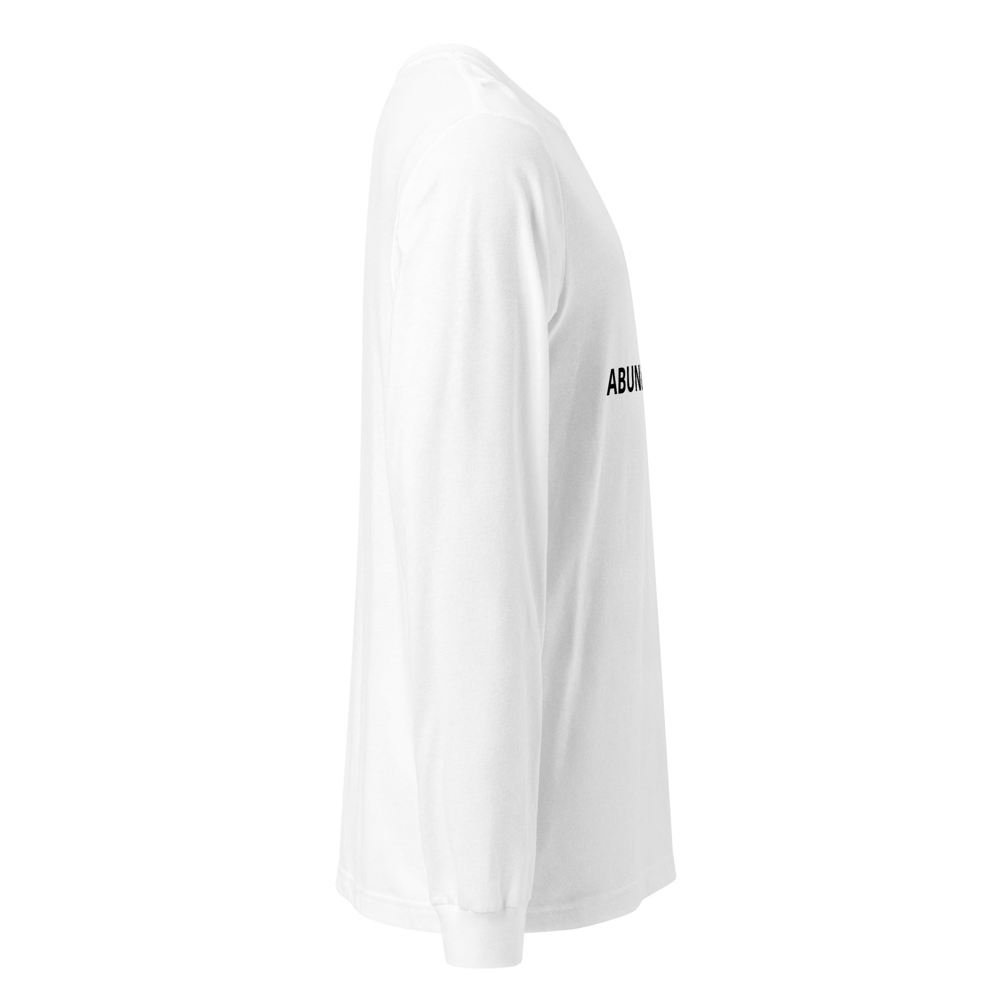 faith long sleeve tee abundant life front view