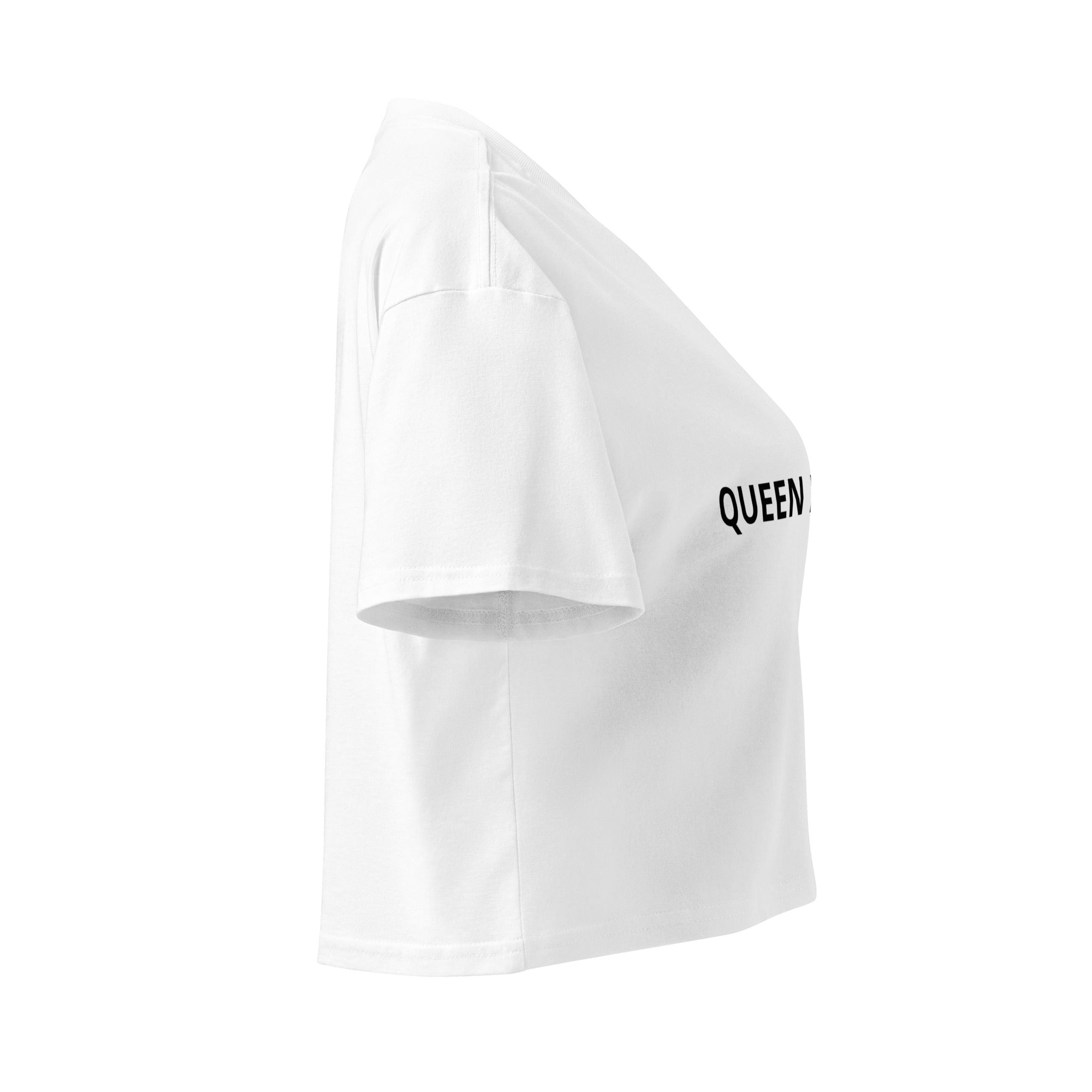 women’s crop top queen energy front view