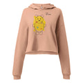 Producwomen’s graphic crop hoodie graffiti bear front viewt mockup