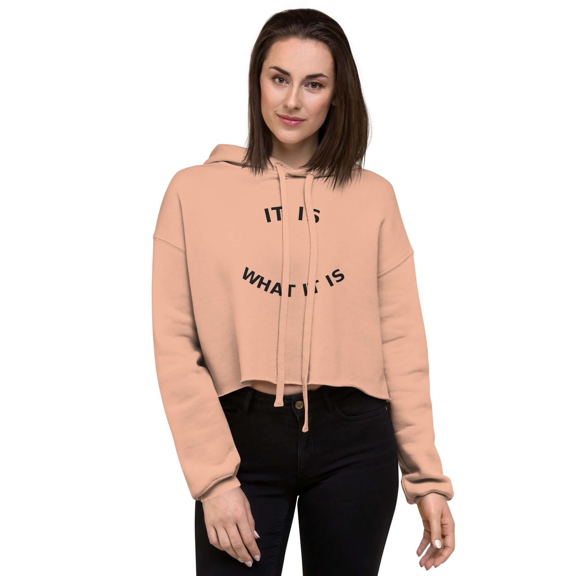 luxury women’s crop hoodie streetwear style
